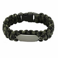 Paracord Wristband (Black/Green)